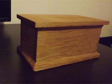 szkatułka z drewna